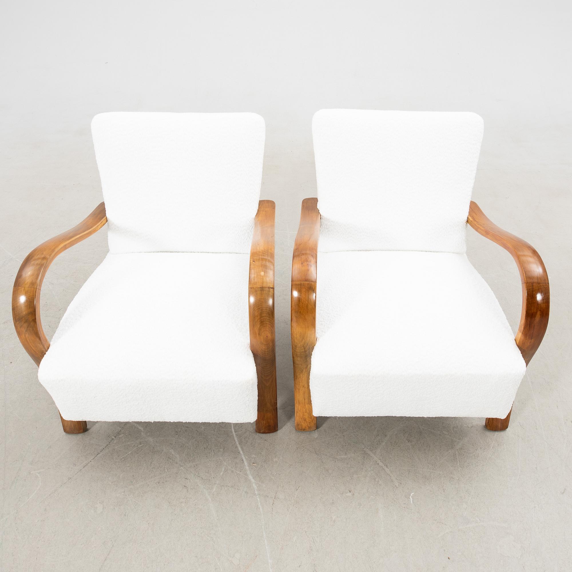 Fåtöljer, ett par, Art Deco, 1900-talets första hälft.