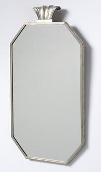 Firma Svenskt Tenn, a pewter wall mirror model "244", Stockholm, 1931.