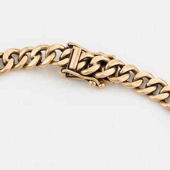 Bracelet, 18K gold, curb chain.