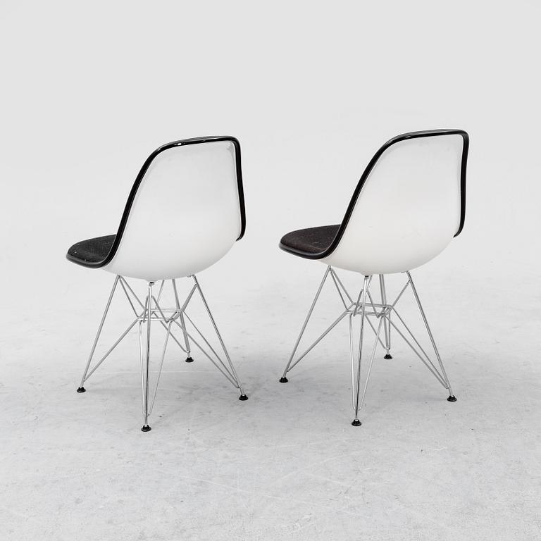 Charles and Ray Eames, stolar 6 st "Plastic chair DSR" Vitra daterade 2001.