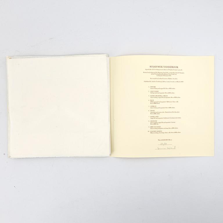 Susan Weil,  book signed and numbered 37/50.