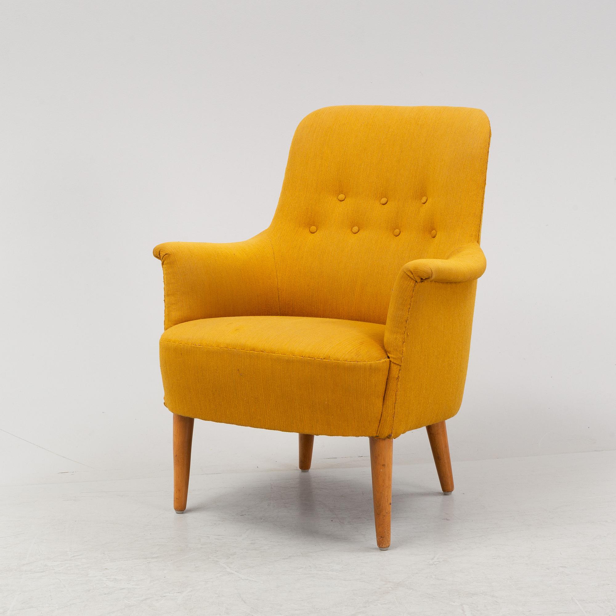 A 'Samsas' easy chair buy Carl Malmsten, second half of the 20th Century.
