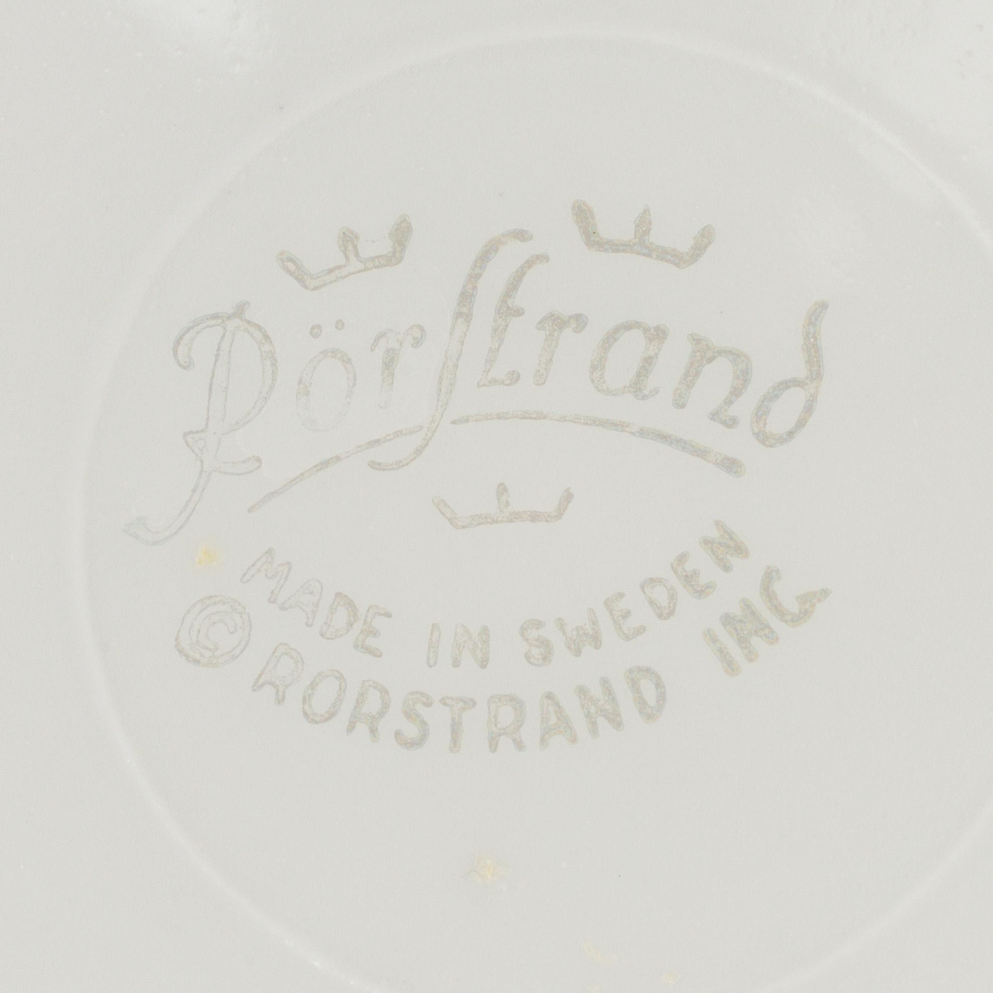 LOUISE ADELBORG, matservis, 55 delar, porslin, "Swedish Grace/Nationalservisen", Rörstrand och Lidköping 1930-1950-tal.