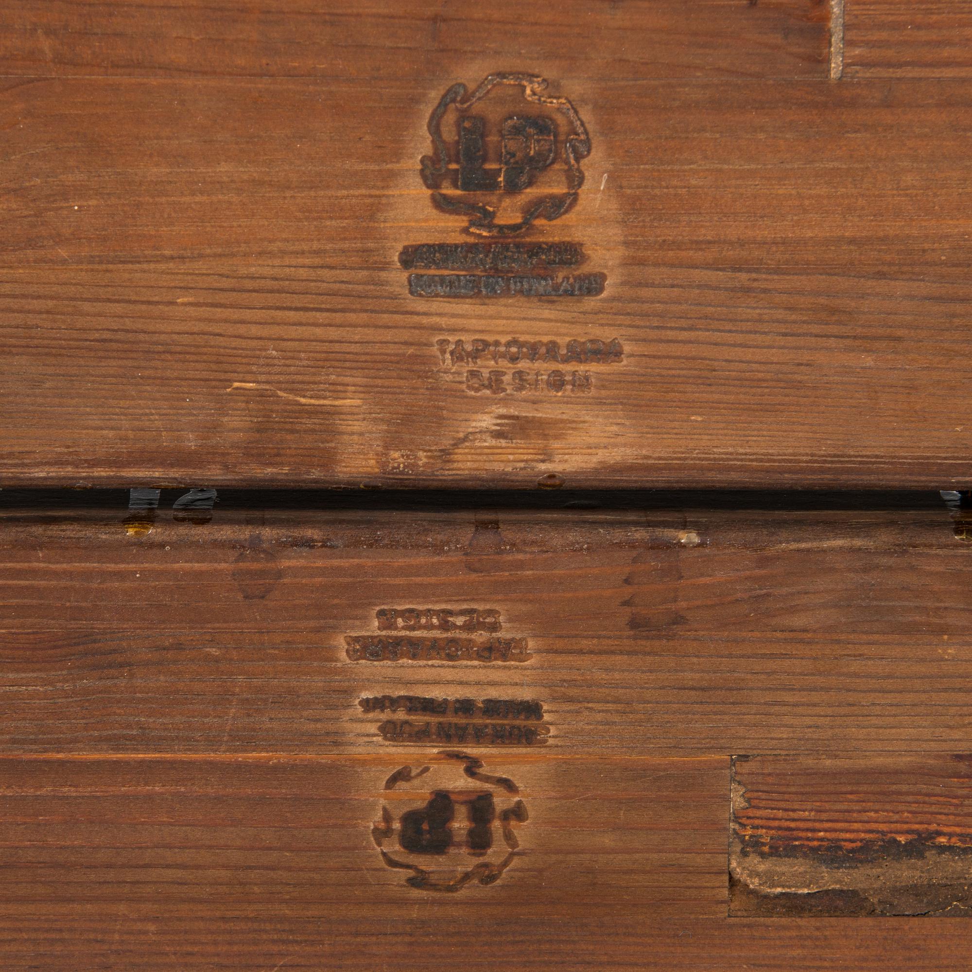 Ilmari Tapiovaara, 1960's 'Pirkka' dining table and benches for Laukaan Puu.
