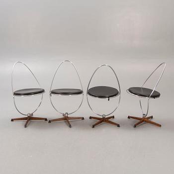 Arne Dahlèn, stolar, 4 st, Dahléns Dalum Fåtölj industri AB, 1950-60-tal.