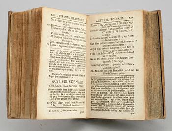 BOK, "Comoediae sex recte tandem...", av Terentius Publius, Augsburg 1718.