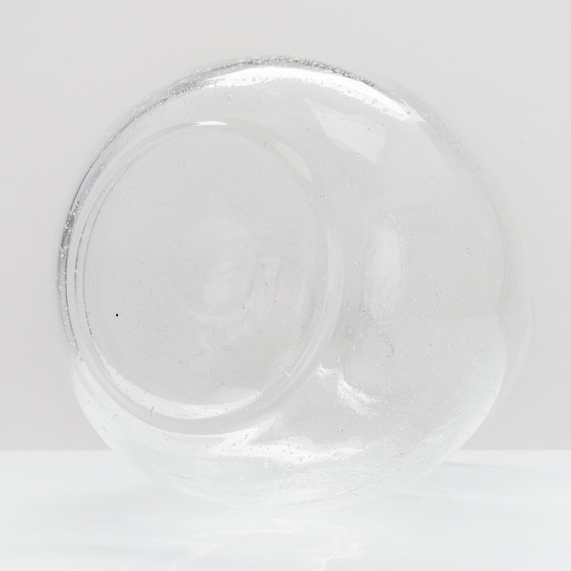 Kaj Franck, båskål, karaff och skål, Sargasso-serien, signerade Nuutajärvi Notsjö. Serien formgiven under 1960-telet.