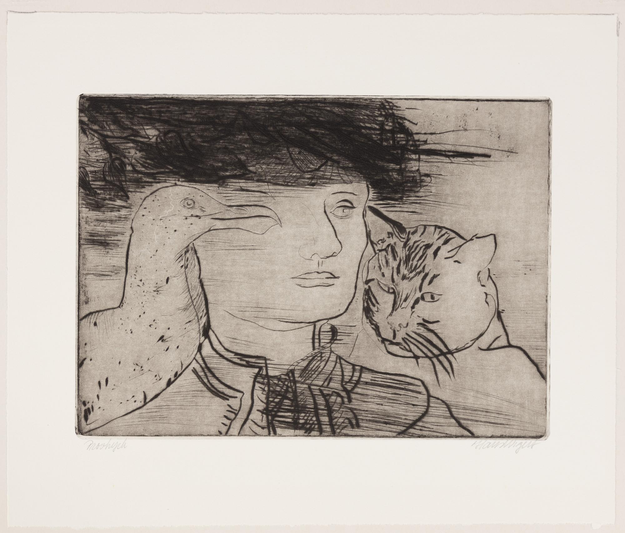 Hans Wigert, Fågel, katt och man.