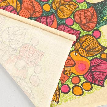 BODIL WALLMAN, väggtextil, Design Lini of Sweden, 1960/70-tal.