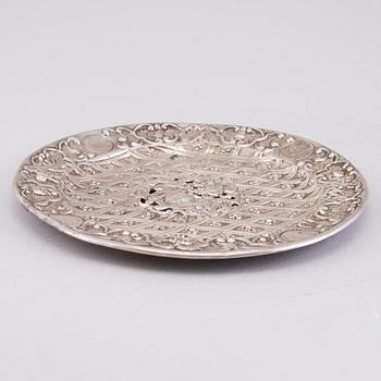 A PLATE, silver, Austria 1847.