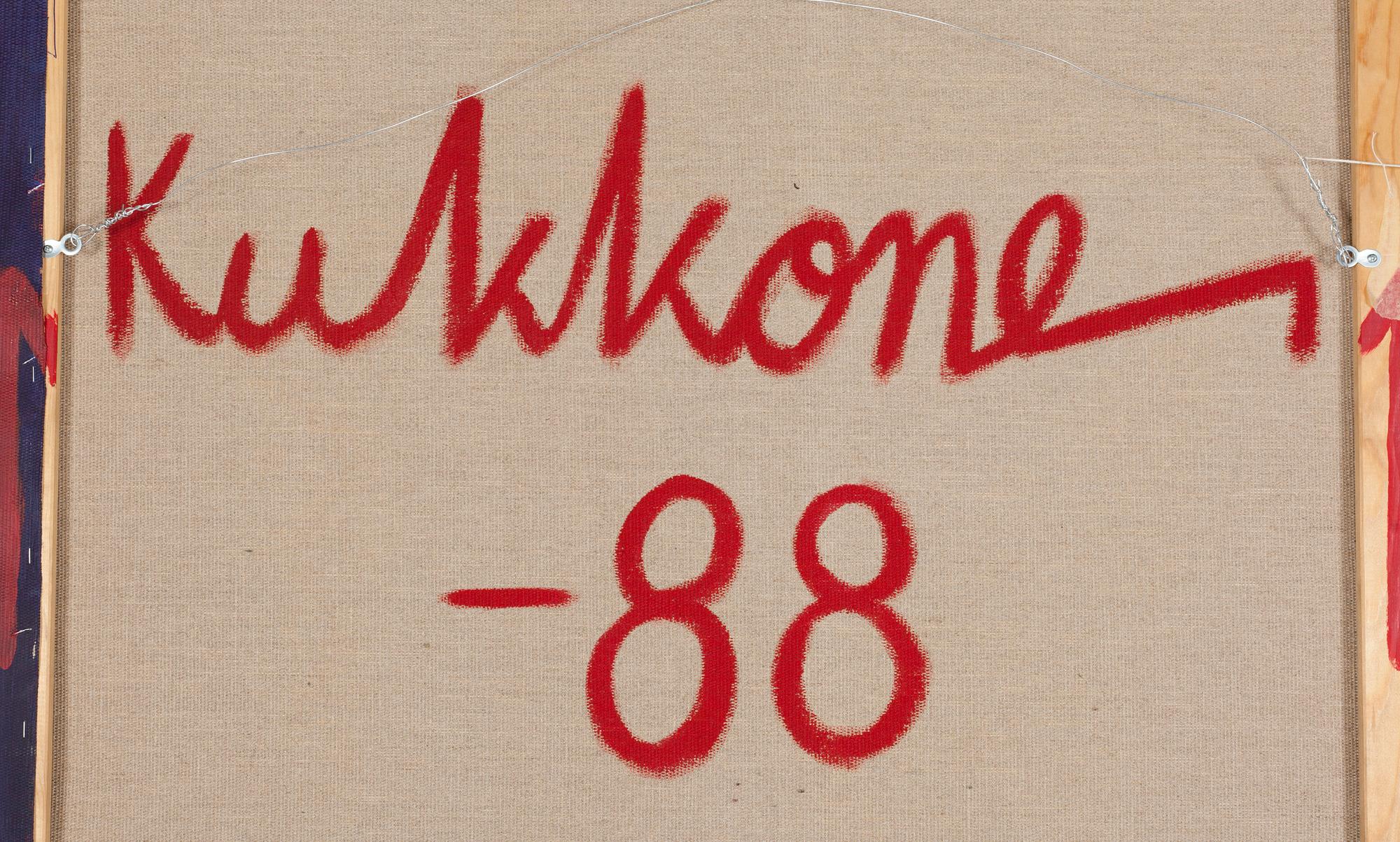 Martti Kukkonen, akryl, signerad och daterad-88 a tergo.