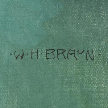 WILHELM HANS BRAUN, oil on canvas, signed.