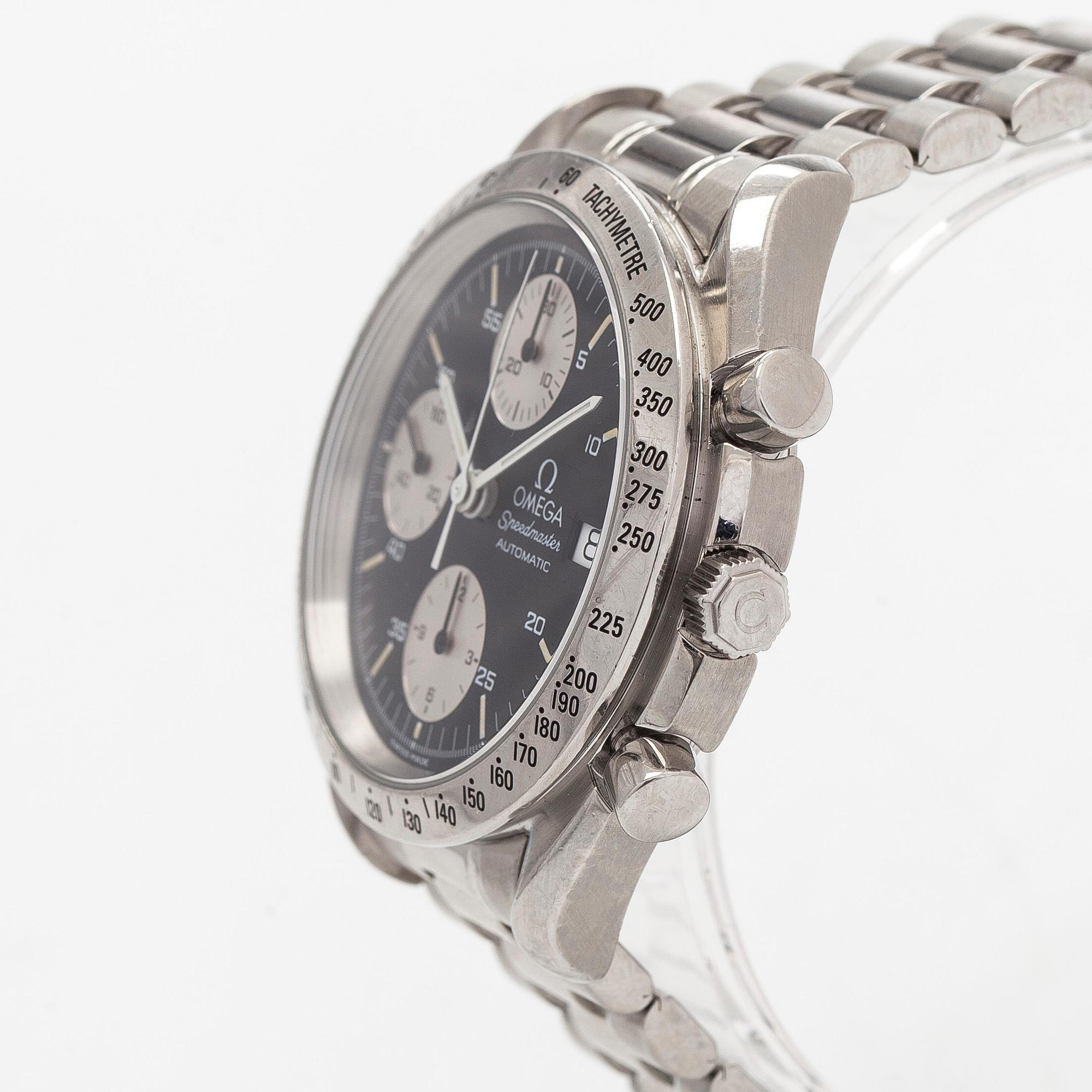 Omega, Speedmaster, Date, kronografi, rannekello, 39 mm.