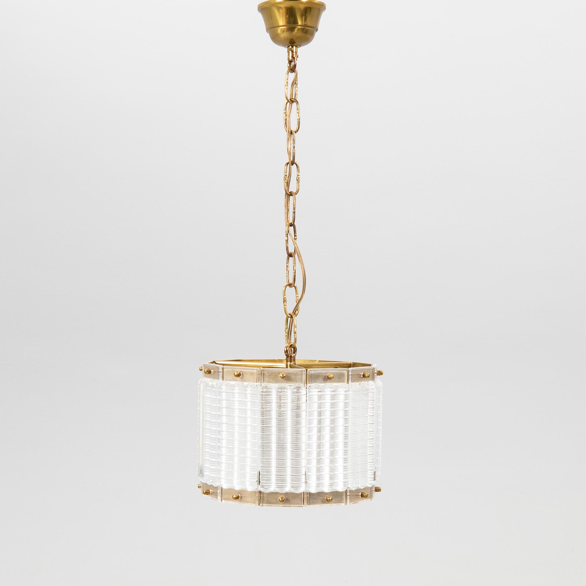 Orrefors Ceiling Lamp, 1960s/70s.