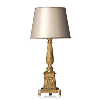 133. A Russian Empire ormolu lamp, ca 1830's.