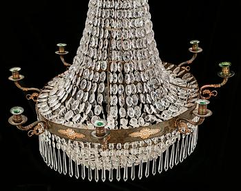 A chandelier from the 19th century.