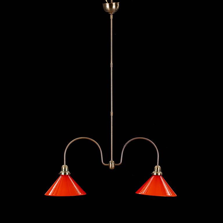 TAKLAMPA, "Biljardlampa". Karlskrona Lampfabrik, 1900-talets andra hälft.