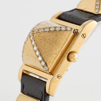 Hermès, Paris, Medor, armbandsur, 23 x 23 (32) mm.