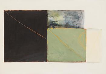 Kaisu Koivisto, akryl på papper, signerad och daterad 1989.