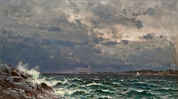 110. Hjalmar Munsterhjelm, STORMY SEA.