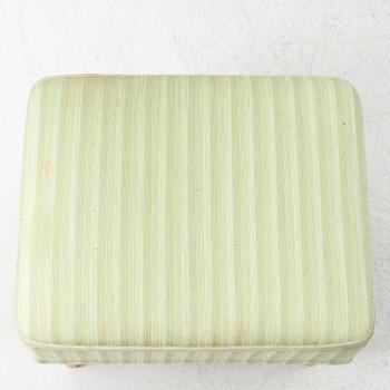 Carl Malmsten, easy chair, 'Husfadern' with foot stool.'Samsas'.