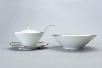 MATSERVIS, 61 delar, porslin, Hutschenreuther Hohenberg, 1900-talets mitt.