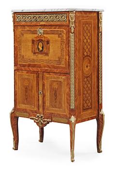 A Gustavian secretaire signed and dated by Gottlieb Iwersson 1783.