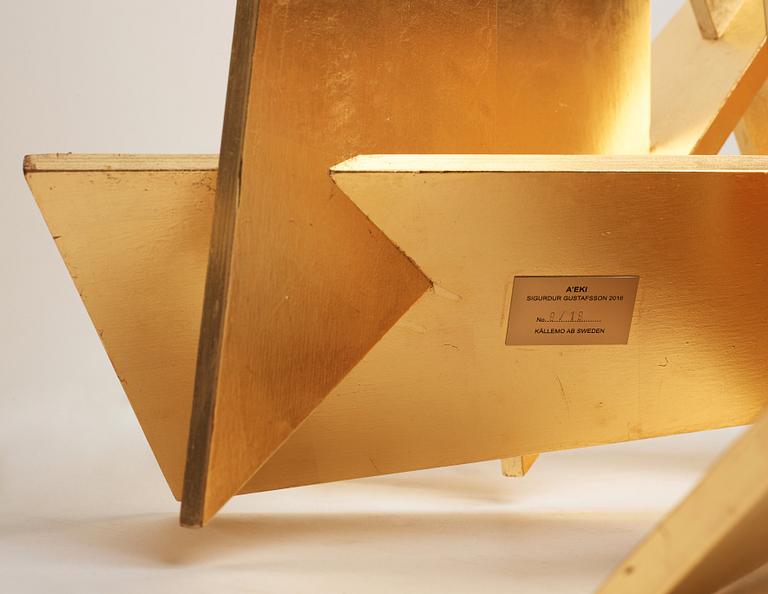 Sigurdur Gustafsson, a plexiglass and plywood "A-EKI" chair for Källemo, nr 9 in an edition of 19 examples, Sweden post 2016.