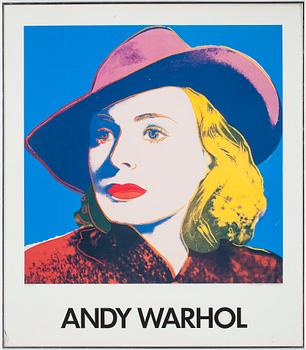 ANDY WARHOL, efter, affisch, Galerie Börjeson.