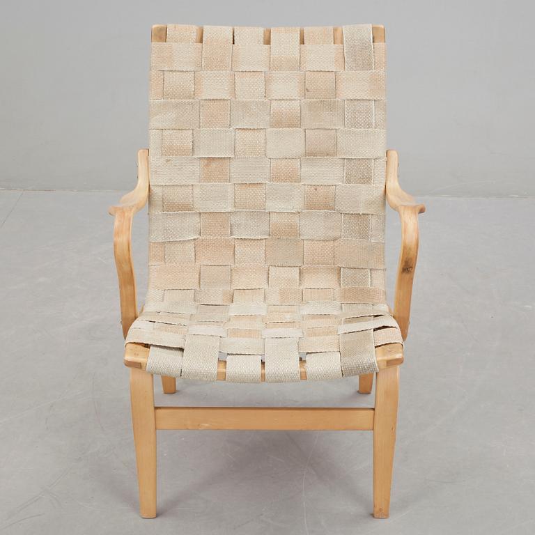 KARMSTOL, "Eva", Bruno Mathsson, Firma Karl Mathsson Värnamo, 1973.