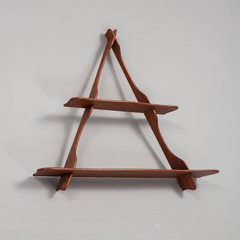 PEDER MOOS, A teak 'Amager' wall shelf, Denmark, mid 20th Century.