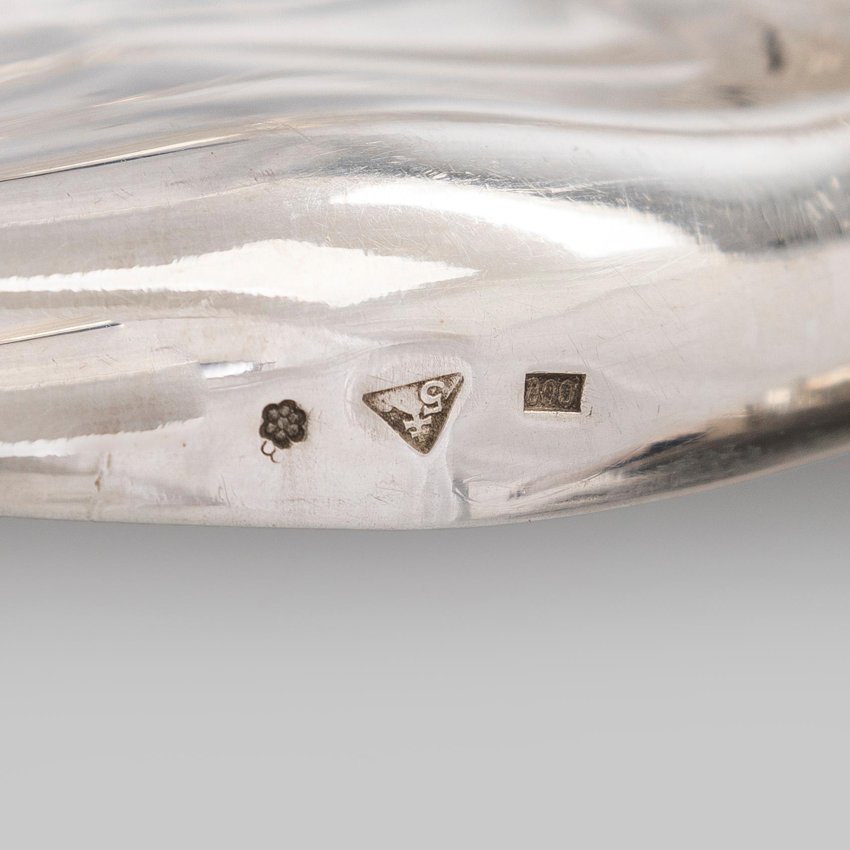 Two silver plates, Czechoslovakia 1921-1941.