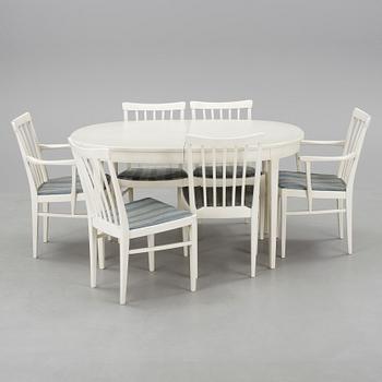 MATGRUPP, 4+2+1 delar, "Herrgården", Carl Malmsten, Bodafors, 1900-talets andra hälft.