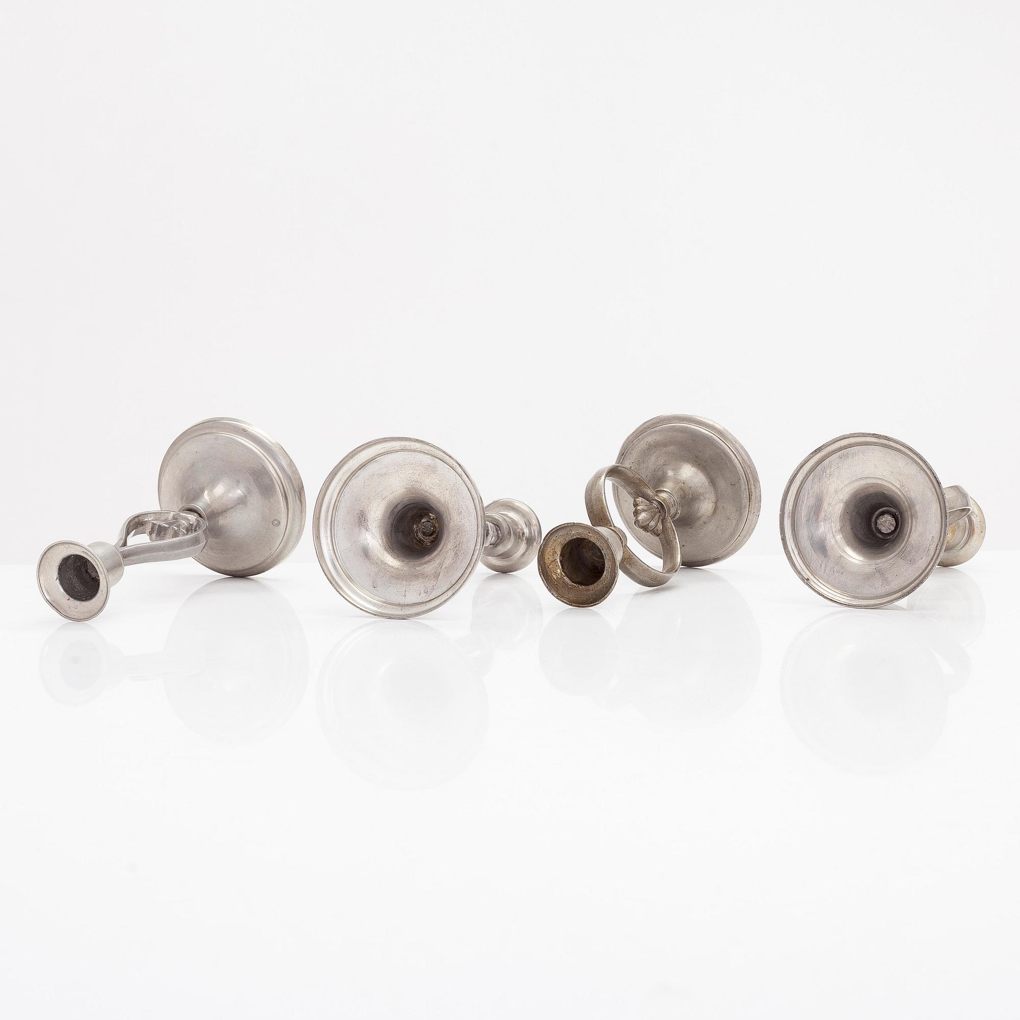 Paavo Tynell, A set of four  1920/30's '8022' and '8023' candlesticks for Taito.