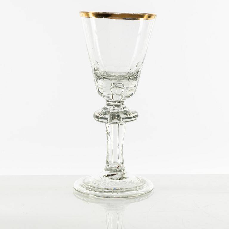 Glas, två stycken, 1700-tal.