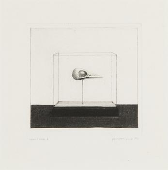 Pentti Kaskipuro, dry point etching, signed and dated 1973, marked epreuve d'artiste V.