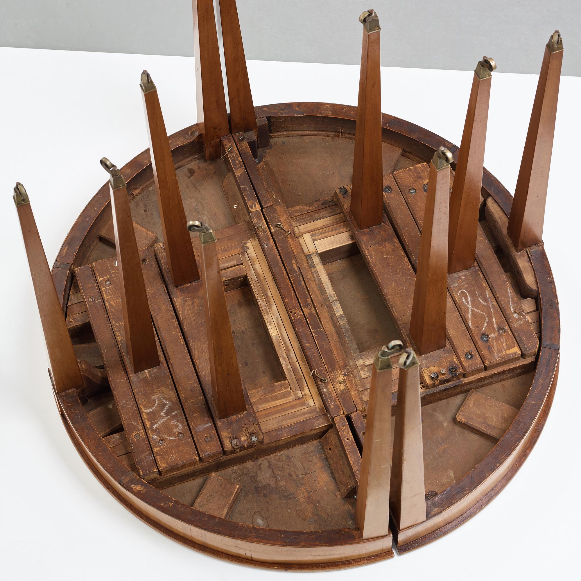 A Swedish 19th century dinner table.