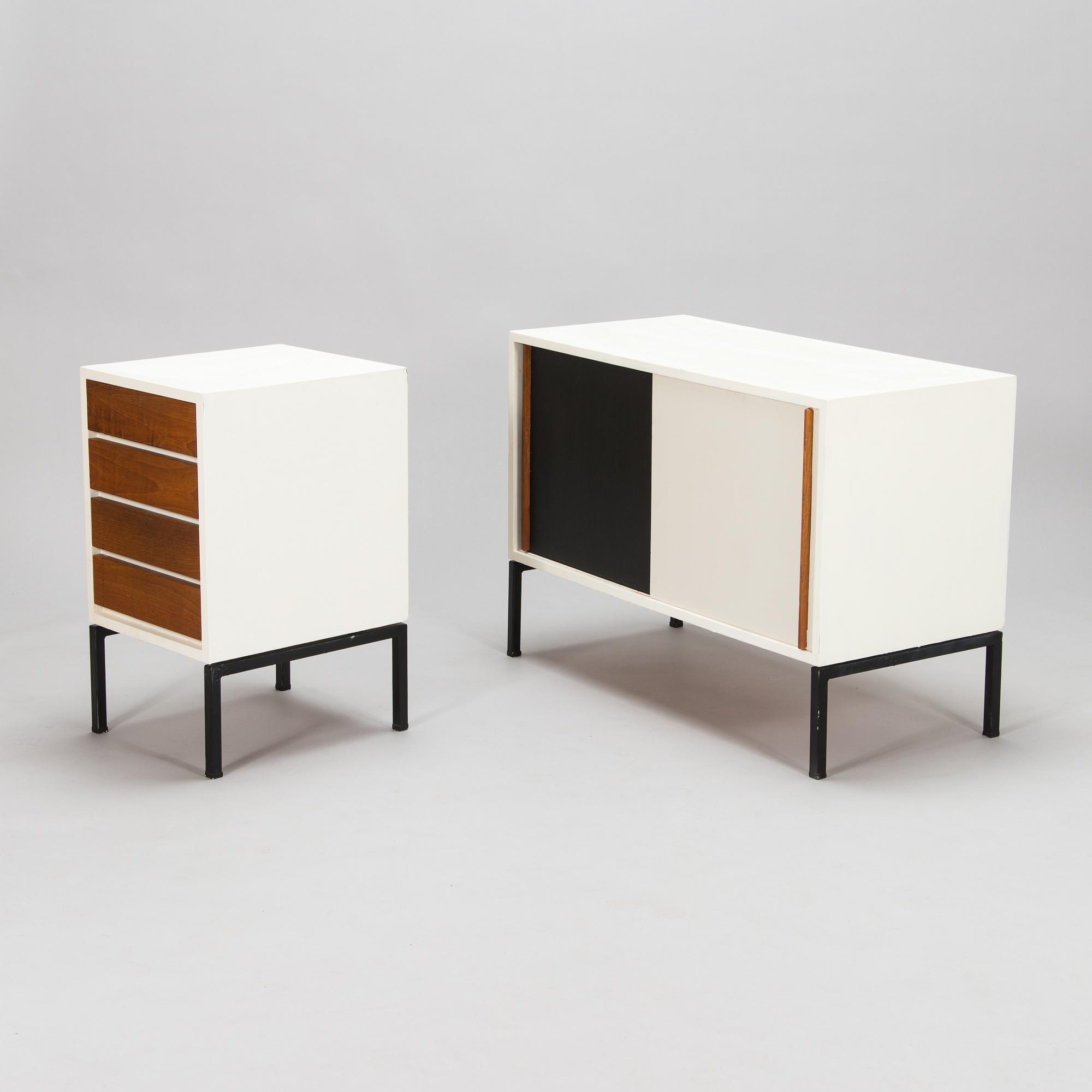 Oiva Parviainen, A 1960's sideboard and drawer unit for Lahden Puujalostus.