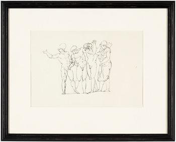 LOUIS MASRELIEZ, indian ink, unsigned.