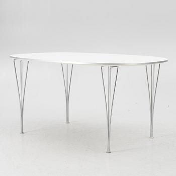 Bruno Mathsson & Piet Hein, dining table, 'Superellipse', Fritz Hansen, Denmark 2005.