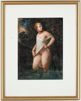 Carl Axel Krawe · CARL AXEL KRAWE, gouache, signerad.