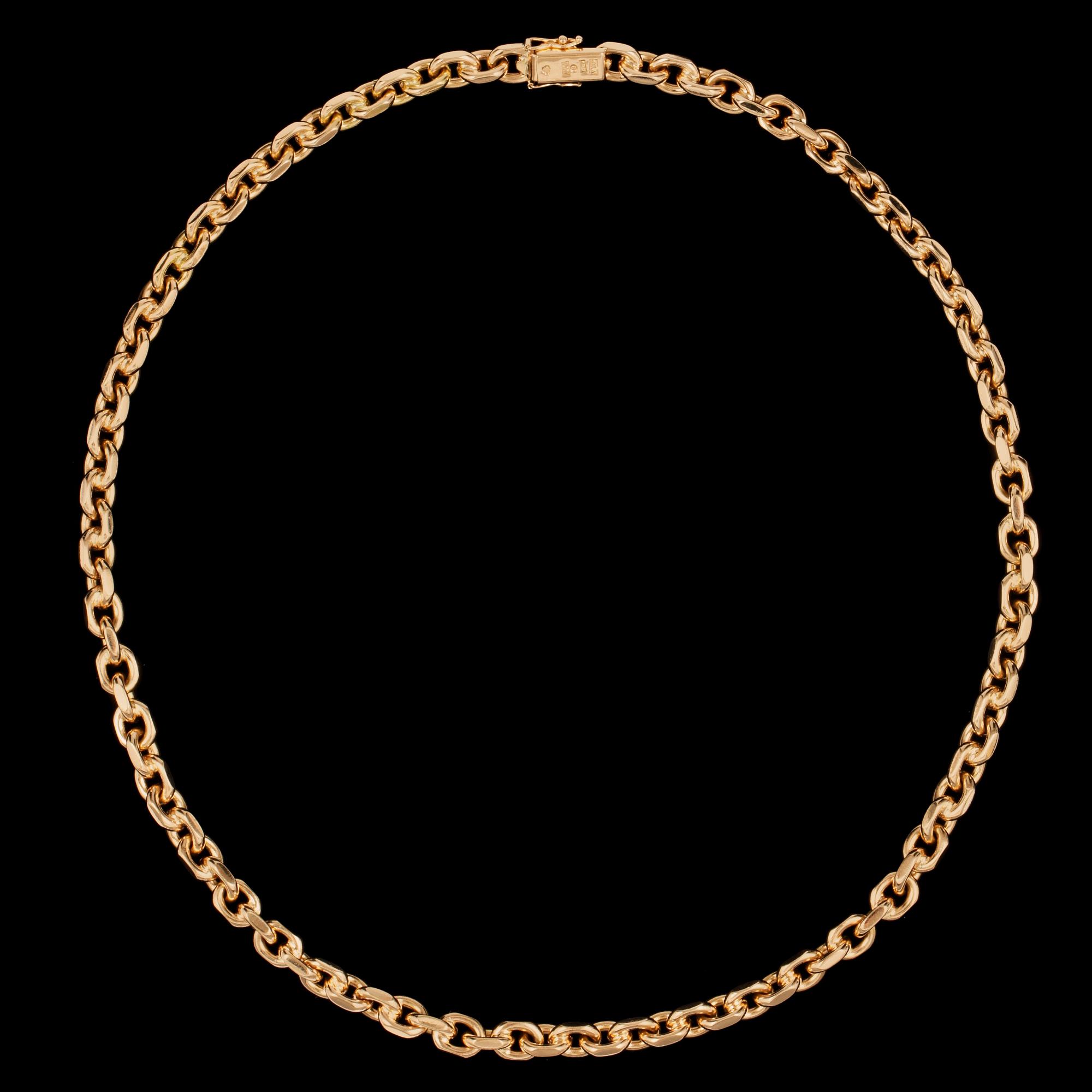 A gold chain/necklace, 1989. Weight 94,7 g.