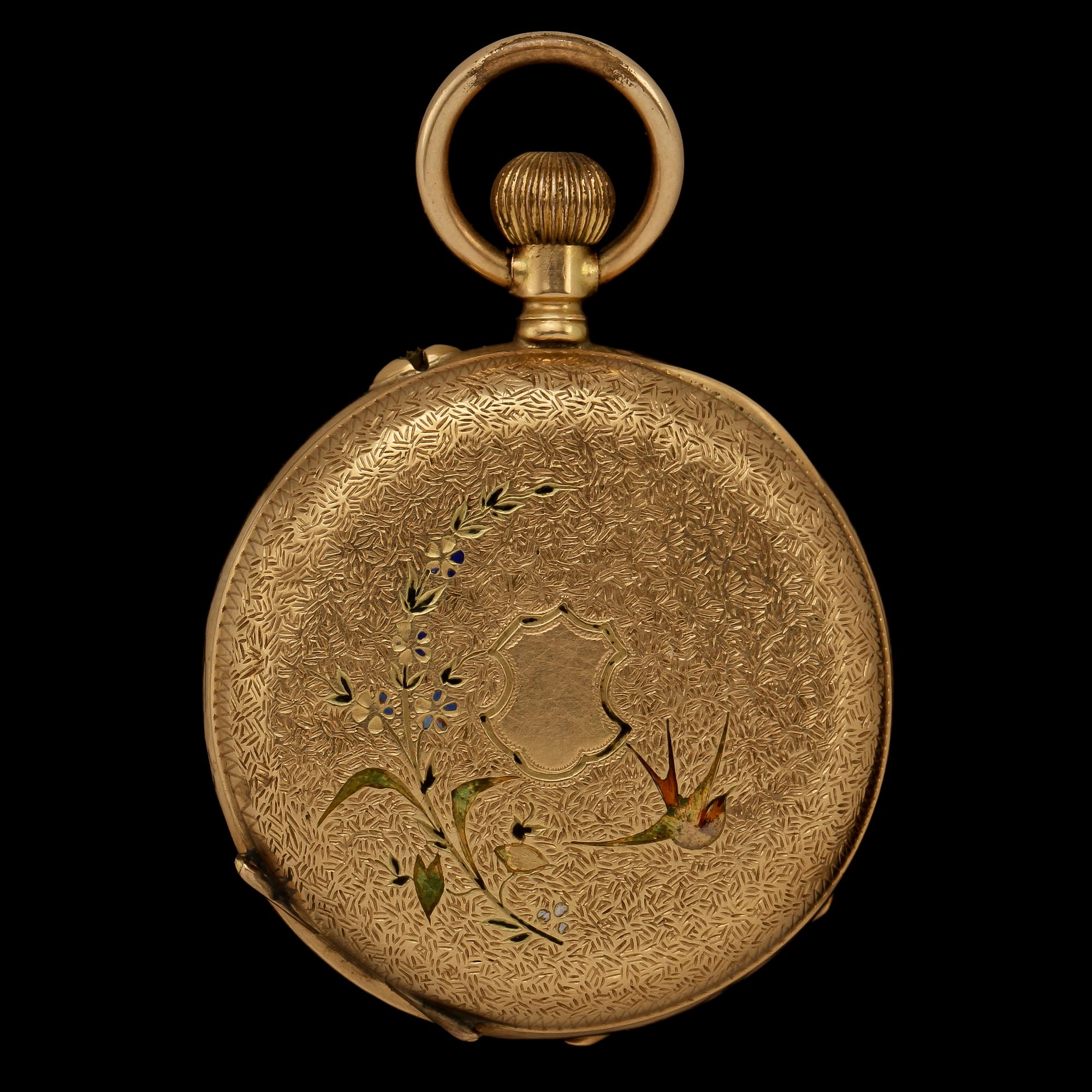 FICKUR, 14 k guld, 1900-tal. Vikt 20.