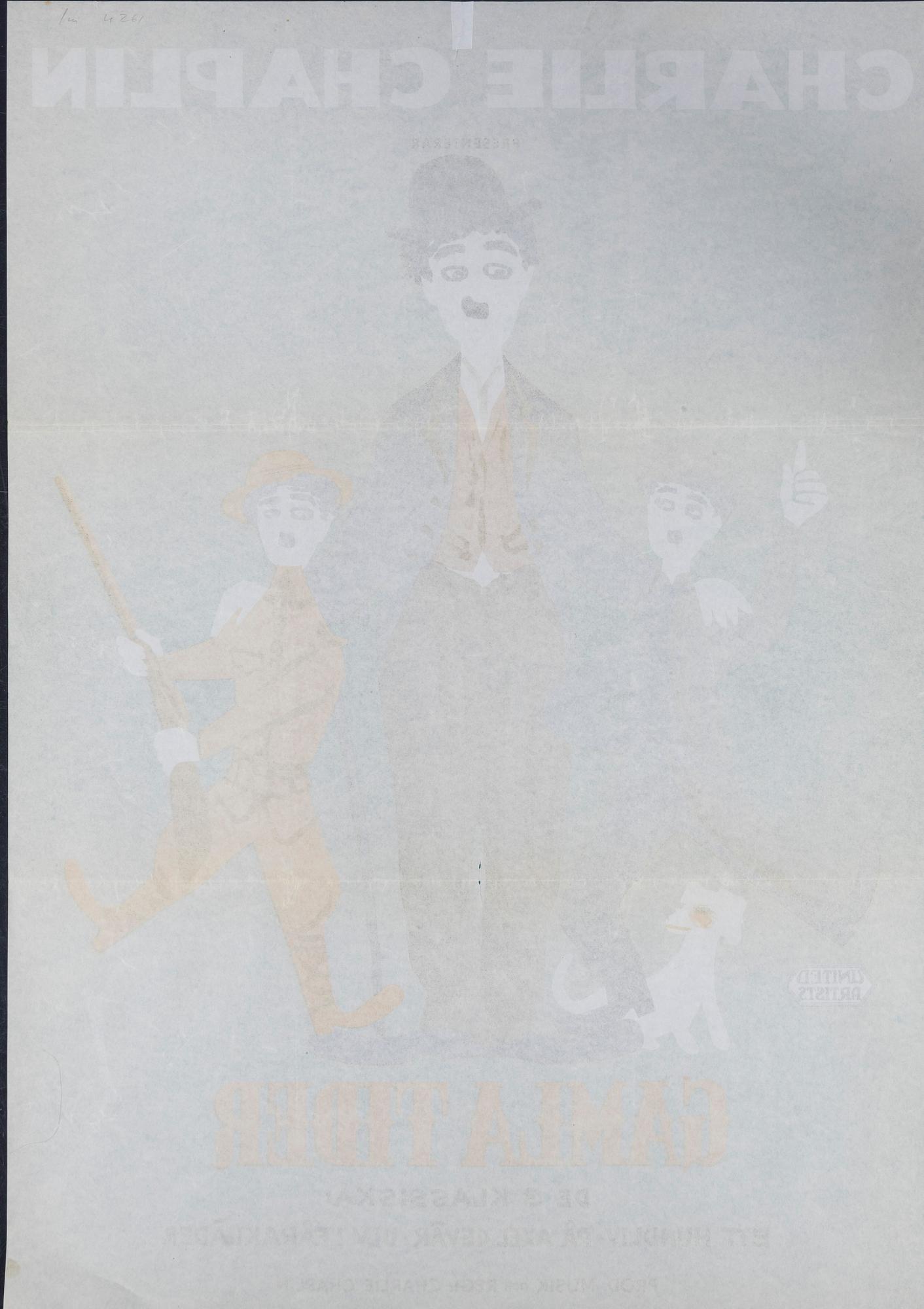 Léo Kouper, a vintage movie poster 'Gamla Tider (The Chaplin Revue)', 1960.