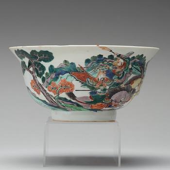 SKÅL, porslin. Qingdynastin, Kangxi (1662-1722).