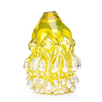 97. Hanna Hansdotter, a 'Stucco Print' glass sculpture, The Glass Factory, ed. 6/13, Boda Glassworks, Sweden, 2019.