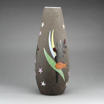 GOLVVAS, stengods, "Havsflora", Anna-Lisa Thomson, Upsala Ekeby.