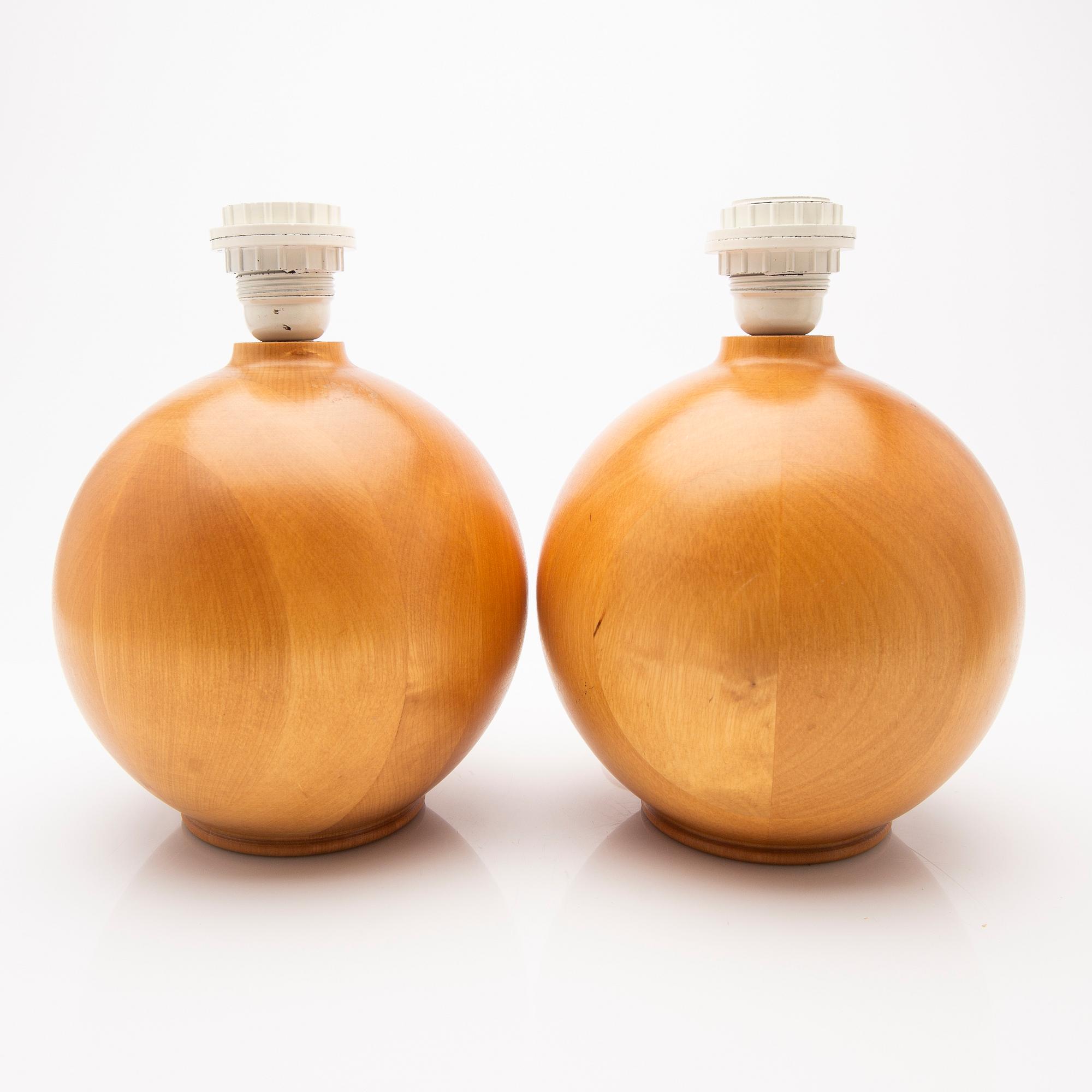 Table lamps, a pair, 1970s.