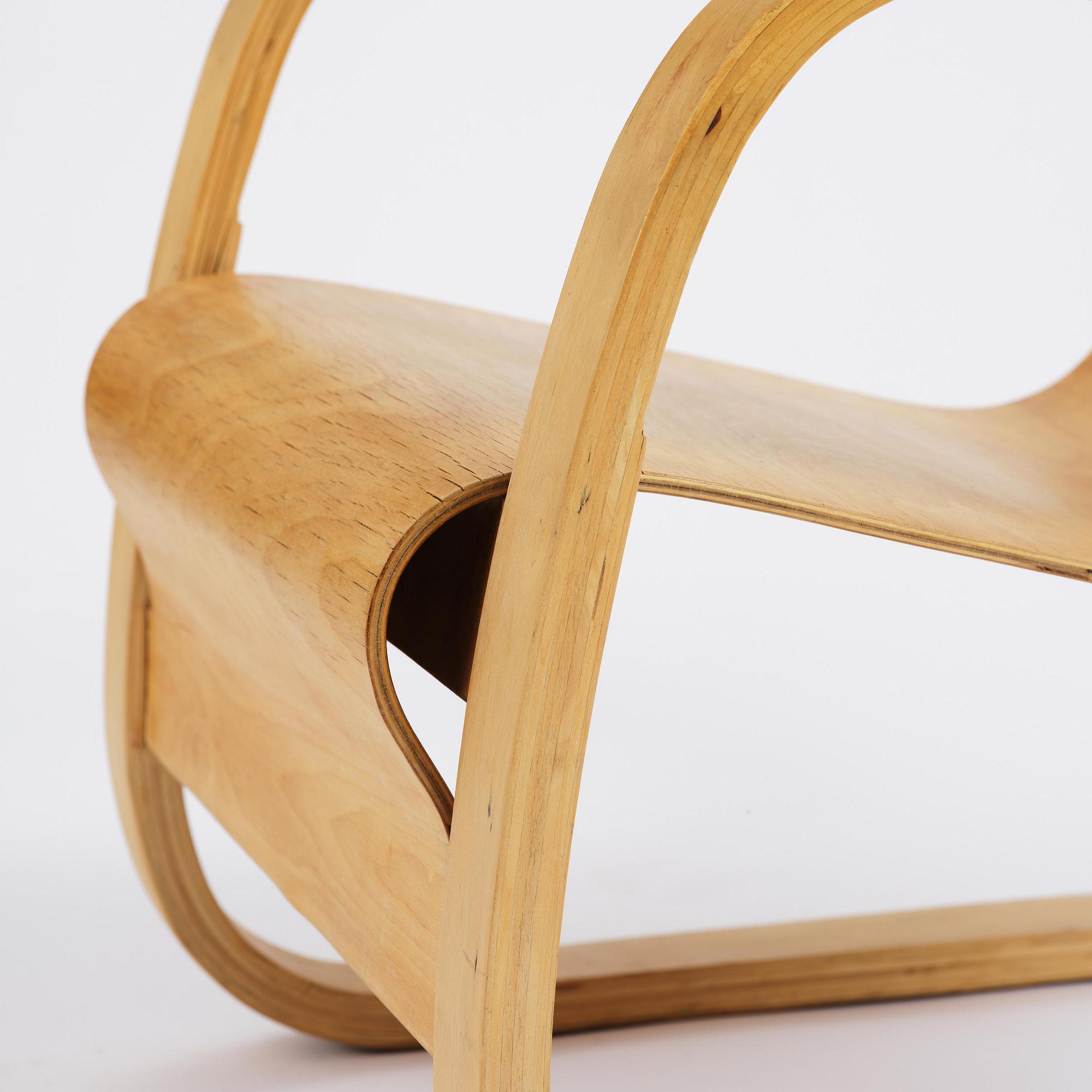 Alvar Aalto, a birch armchair model "31", Huonekalu-ja Rakennustyötehdas or Aalto Design, Hedemora, mid-20th century.