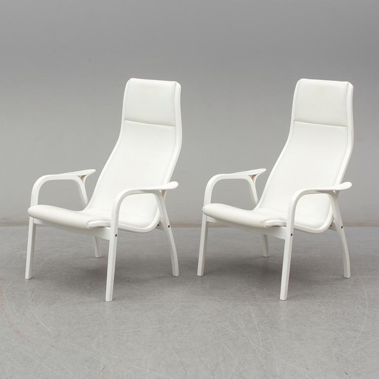 Five 'Lamino' easy chairs by Yngve Ekström from Swedese.